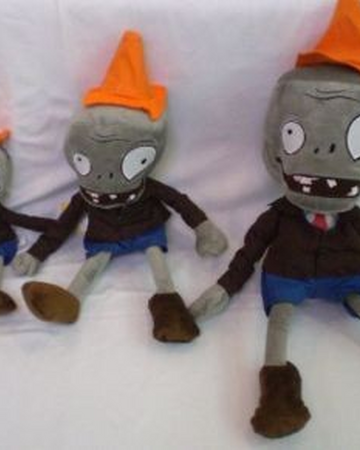 plants vs zombies conehead plush