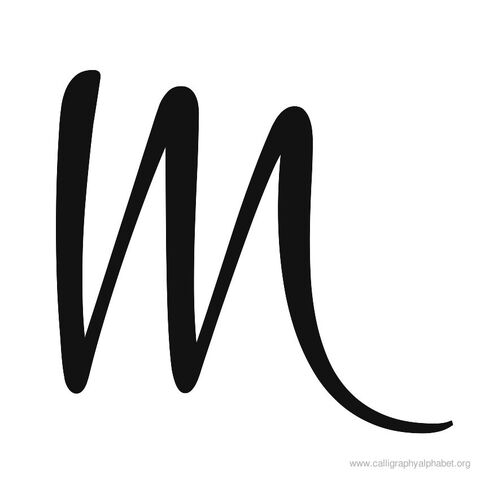 Image - Cursive-calligraphy-alphabet-m.jpg | Quibbler Wikia | FANDOM ...