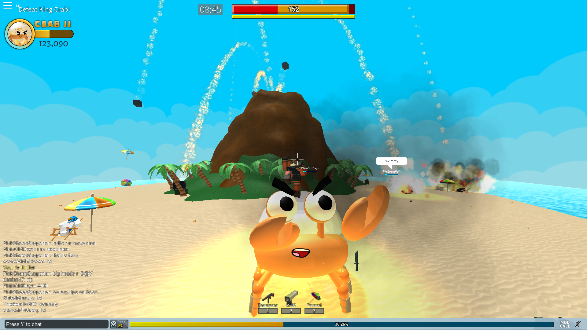 How To Dance With A Giant Crab Fandom - defeated king crab roblox