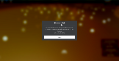 You kicked from this experience. Disconnected you were Kicked from this game. Roblox Error code. You were Kicked from this experience: Exploiting! (Error code: 267) РОБЛОКС. You were Kicked from this experience.