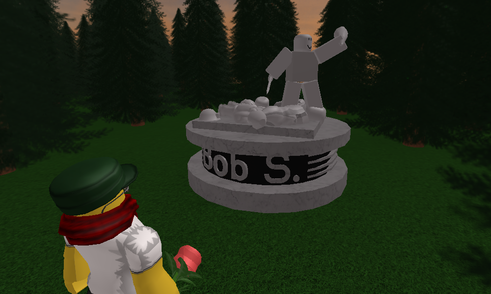 I Built A Bob Samtyy Memorial Statue If You Re Working On A Map - alexnewtron statue roblox