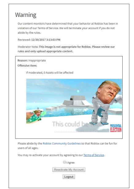 Misleading ad, roblox admins please view users please vote for