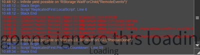 Private Server Issue Infinite Loading Screen Bug Maybe Been Scammed Fandom - how to fix roblox infinite yield