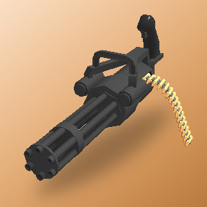 Minigun R2da Wiki Fandom - golden minigun roblox
