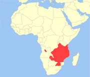 Hippotragus niger distribution