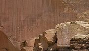 Petroglyphs above Utah State Route 24 in Capitol Reef NP
