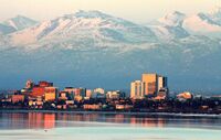 Anchorage on an April evening