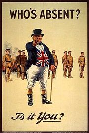 John Bull - World War I recruiting poster