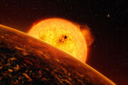 Artist’s impression of Corot-7b (alternative)