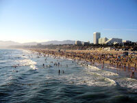 Santa monica beach dehk