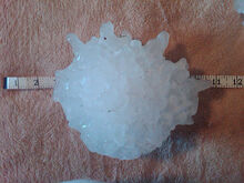 Record hailstone Vivian, SD