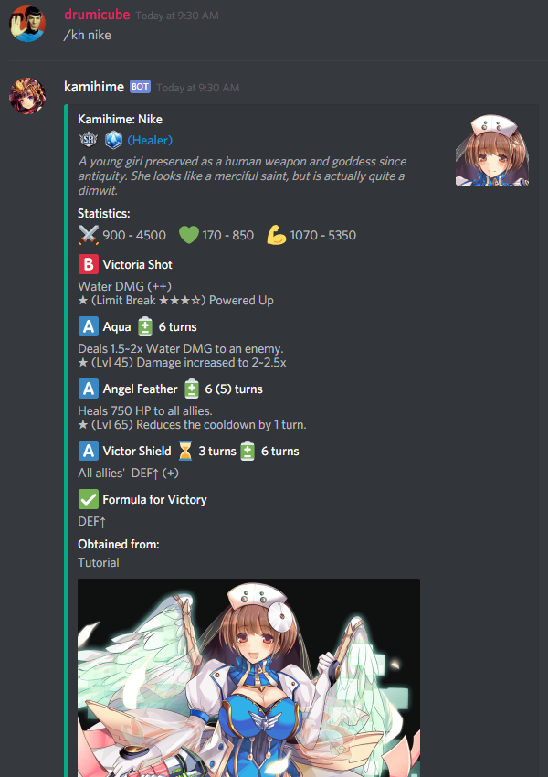 Kamihime Discord bot | Kamihime Project Wiki | Fandom