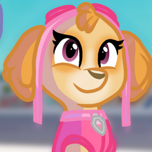 skye patrulla canina muñeco