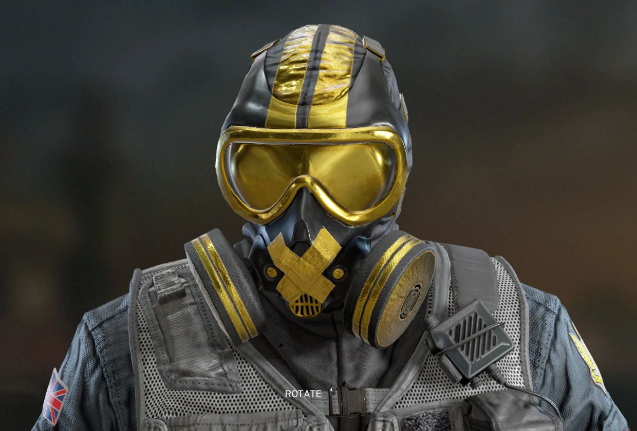 Изображение R6S Mute Headgear Flakes Pro League.jpg Rainbow Six