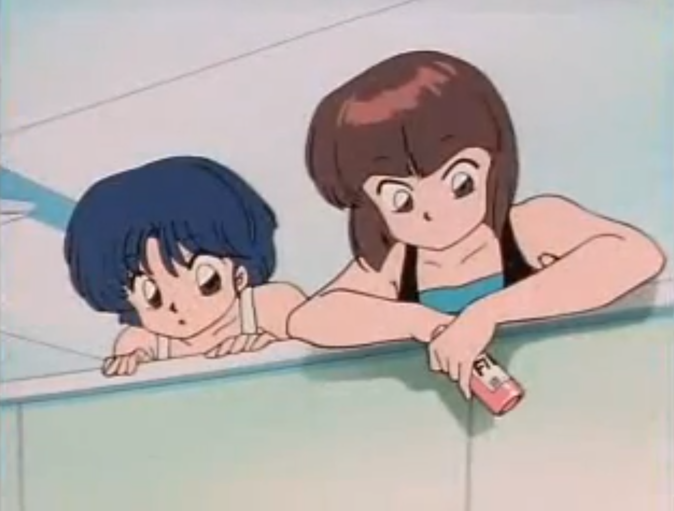 Image Akane and Nabiki watch fight png Ranma Wiki 