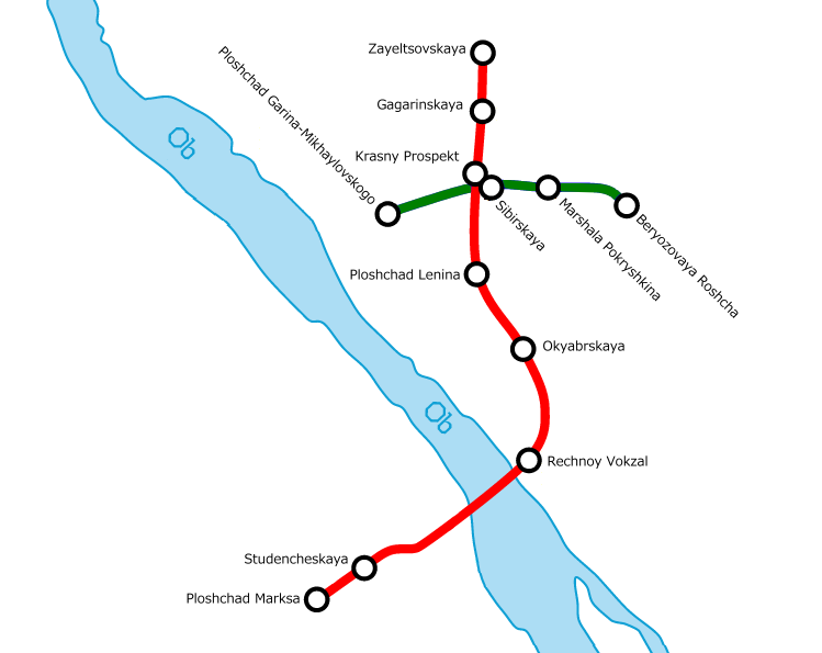 Схема метро в красноярске на карте города