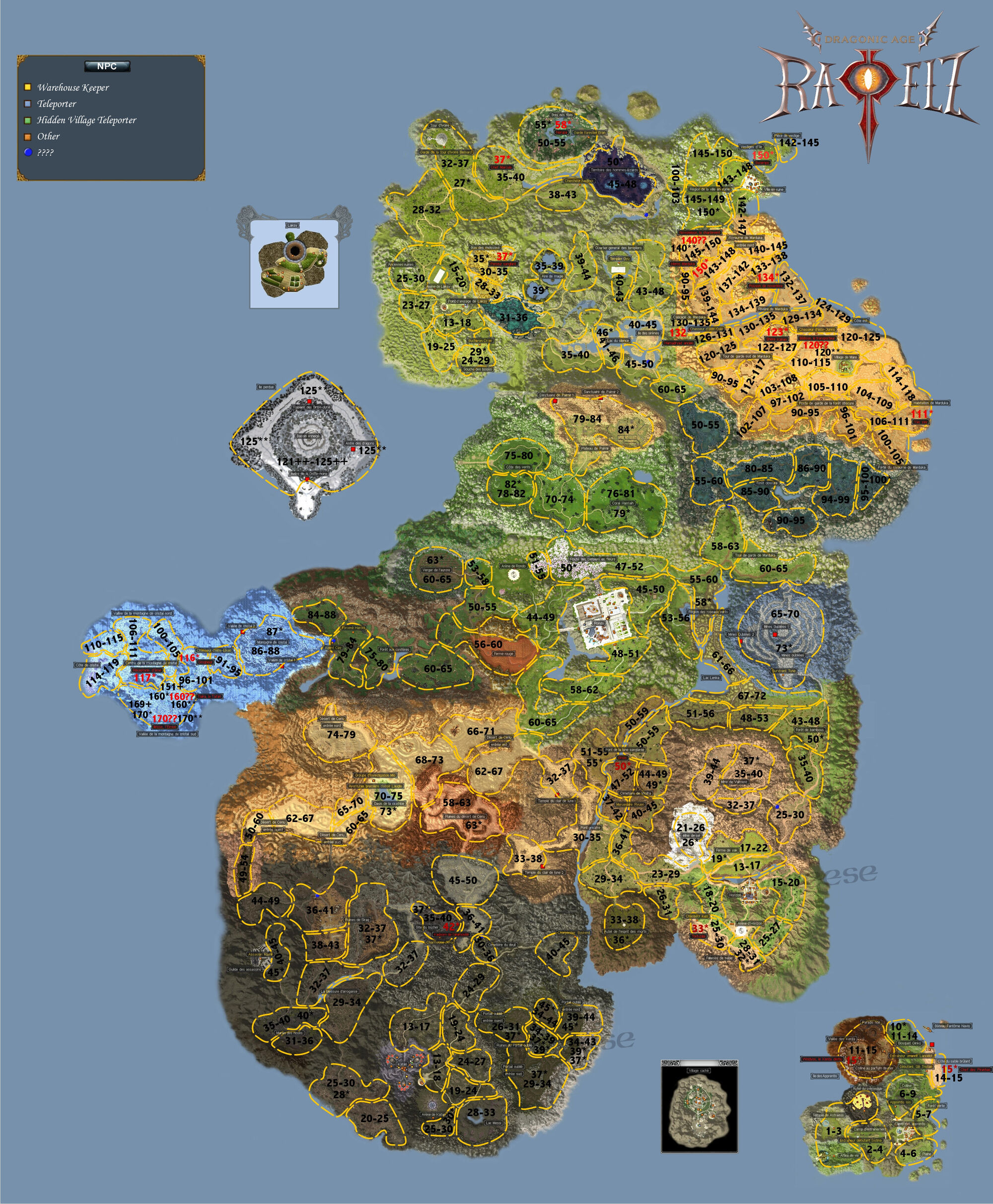 Epic 6 World Map with mob levels and location | Rappelz Wiki | FANDOM