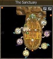 Location of Ore fragment inside Sanctuary