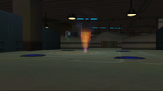 Particle effect demonstrator screen