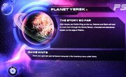 Planet Yerek Mission screen