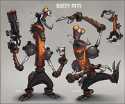 Rusty Pete bocetos