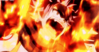 Daisuke liberando sus llamas