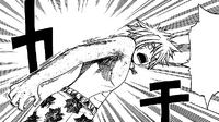 Haru's arm petrified