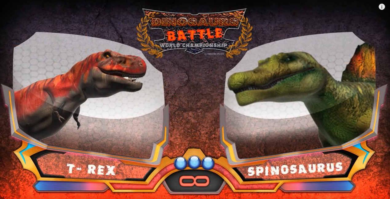 Jurassic Combat League 4 T Rex Vs Spinosaurus Raven Cbbc Tv 