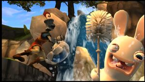 Raving-Rabbids-Travel-in-Time-Toilet-Paper-Race-Trailer 7
