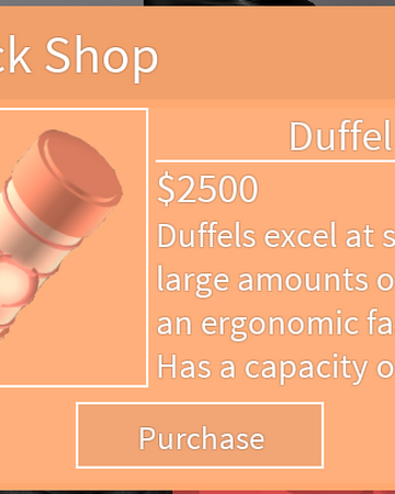 Duffel Backpack Roblox Cash Grab Simulator Wiki Fandom - cash simulator new roblox