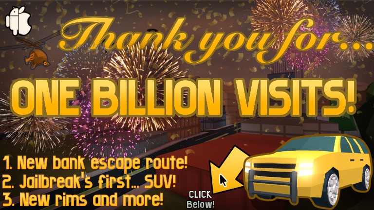 1b Visits Update Roblox Jailbreak Wiki Fandom Powered By Wikia - 8983c1c1cd6e51d306a377132d1edead