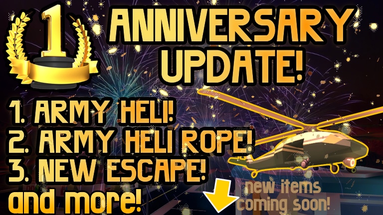 1 Year Anniversary Update | ROBLOX Jailbreak Wiki | FANDOM ...