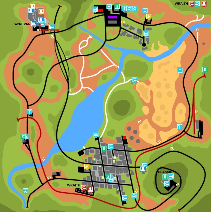 Jailbreak Map With Labels