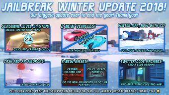 Update Log Roblox Jailbreak Wiki Fandom - asimo caged the entire server roblox jailbreak winter update