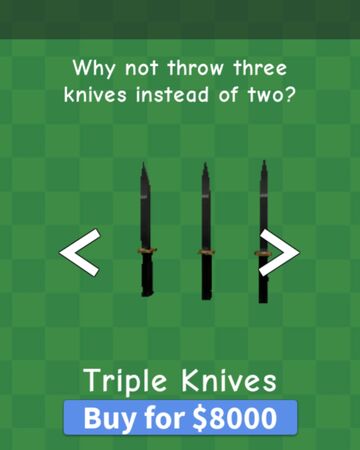 Triple Knives Knife Simulator Wiki Fandom - roblox knife simulator music