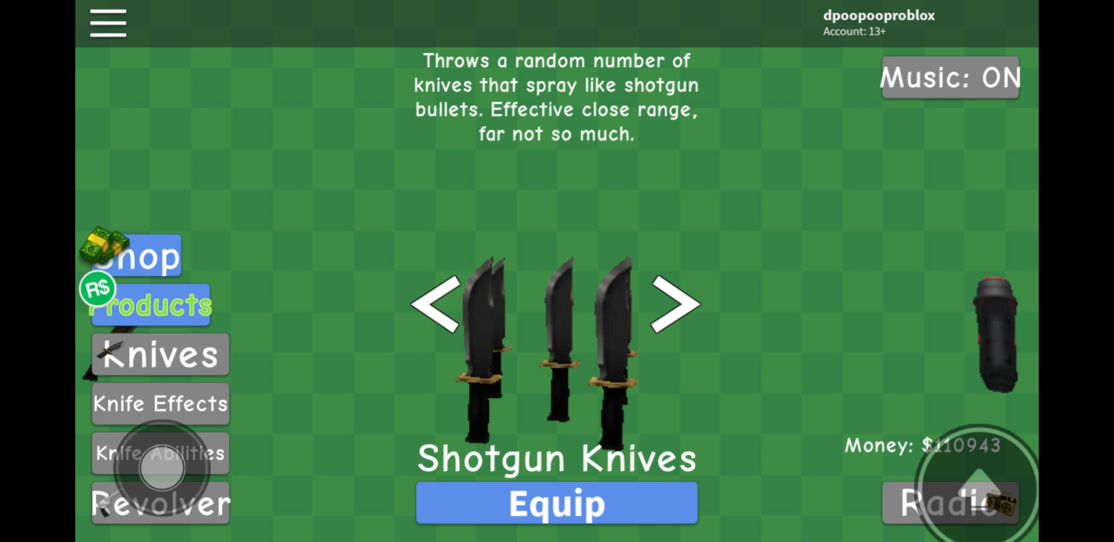 Shotgun Knives Knife Simulator Wiki Fandom - roblox knife simulator revolver