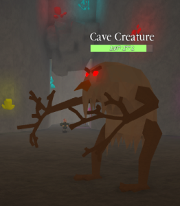 Cave Creature Roblox Snow Shoveling Simulator Wiki - cave creature inside ice crystal arena