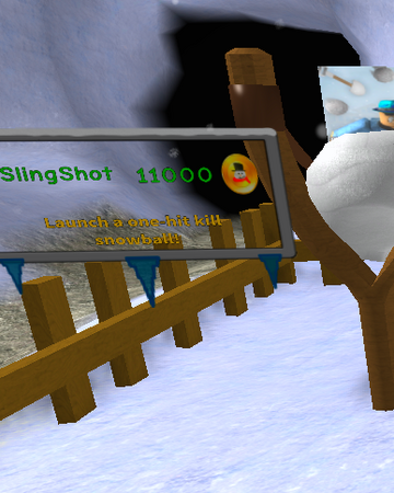 Slingshot Sbfs Roblox Snow Shoveling Simulator Wiki Fandom - codes in ninja wizard simulator roblox