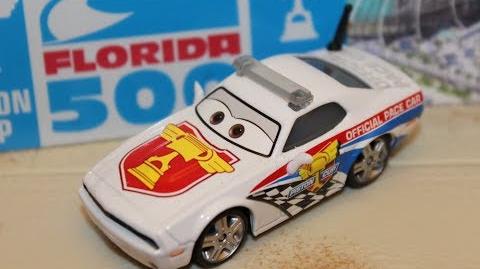 Mattel Disney Cars 3 Pat Traxson Piston Cup Pace Car Florida 500