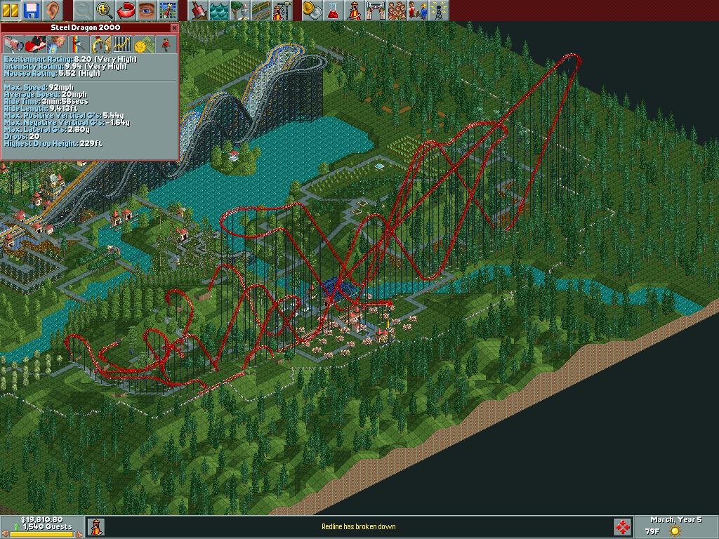 Image Steel Dragon 2000.jpg RollerCoaster Tycoon FANDOM powered