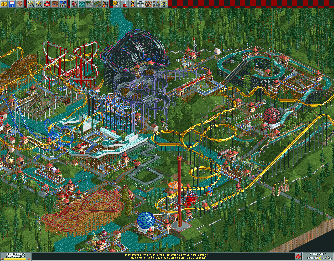 rollercoaster tycoon classic app all scenarios finished