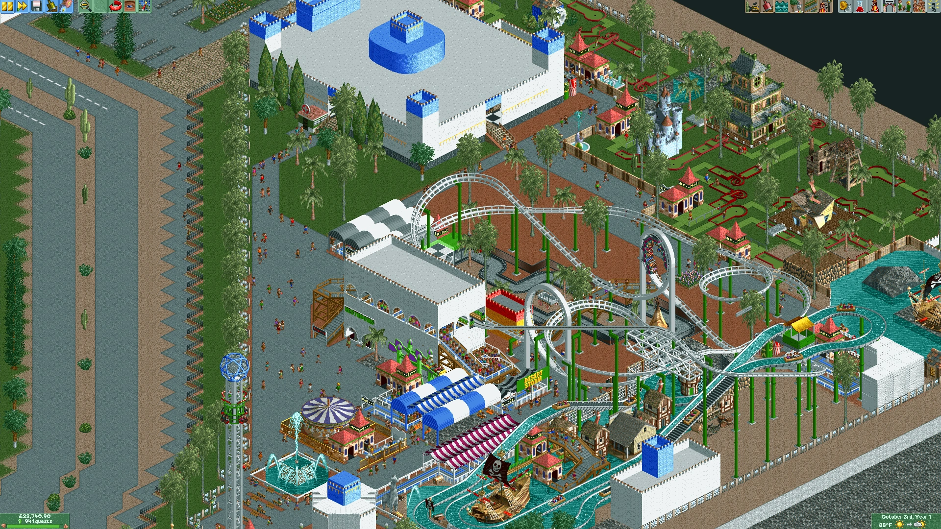 Image Castles N' Coasters 1.png RollerCoaster Tycoon FANDOM