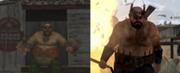 Comparación de Pig Josh en el Revolver y en el Redemption