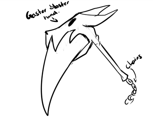 Scythe Error Sans Gaster Blaster