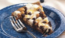 Rocky Road Brownie Pizza