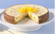Coconut mango cheesecake