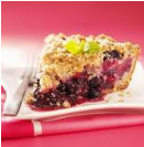 Berry crumb pie