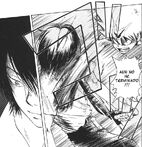 Tsuna golpeando a hibari