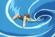 Tsuna cae al remolino