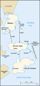 Map of Macau